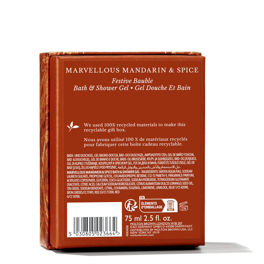 Marvellous Mandarin & Spice Shower Gel Bauble
