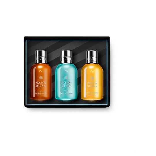 مجموعة غسول الجسم الخشبية والحمضيات