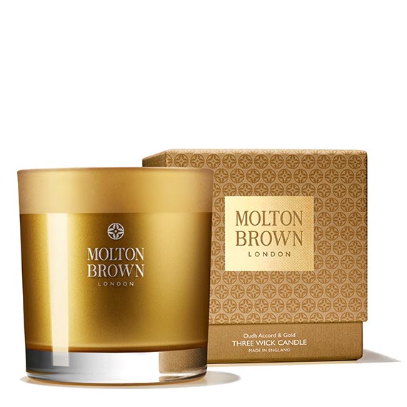 Oudh Accord & Gold Three Wick Candle