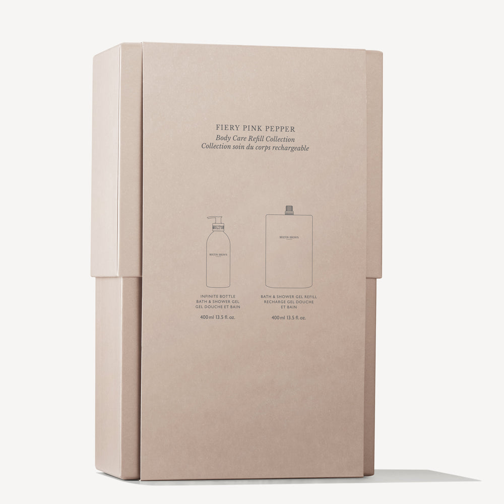 مجموعة إعادة تعبئة العناية بالجسم فييري بينك بيبر