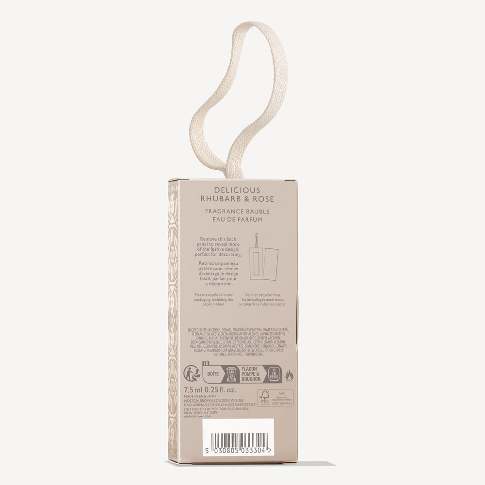 نسخة محدودة من كُرة العطر ديليشس ريوبارب آند روز أو دو بارفيوم بحجم ٧٫٥ مل