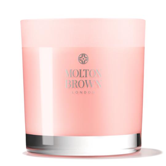 Delicious Rhubarb & Rose Three Wick Candle